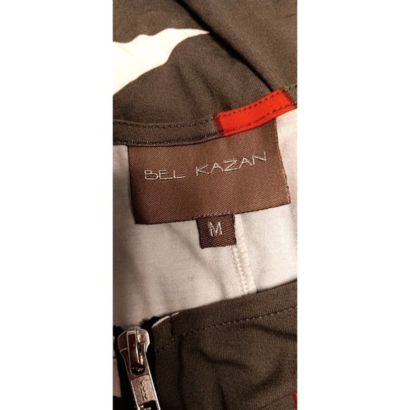 Anthropologie Bel Kazan Medium Dress, Geometric Sleeveless Zip, Multicolor Retro - Picture 4 of 5